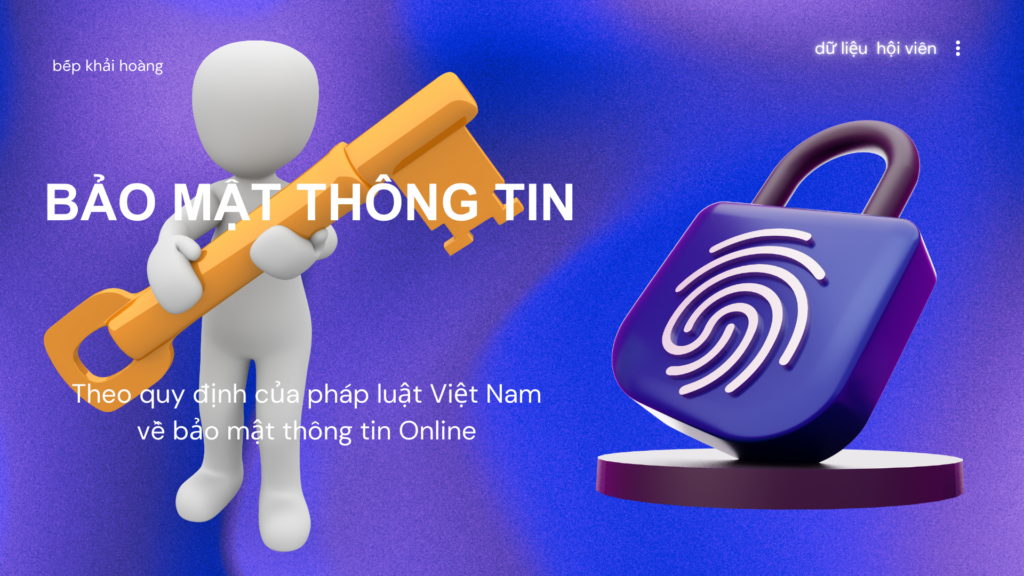 Bảo mật thông tin người dùng
