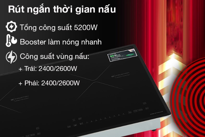 Bếp Từ Đôi Pramie PRTH-2203 Công năng bếp từ pramie 2203