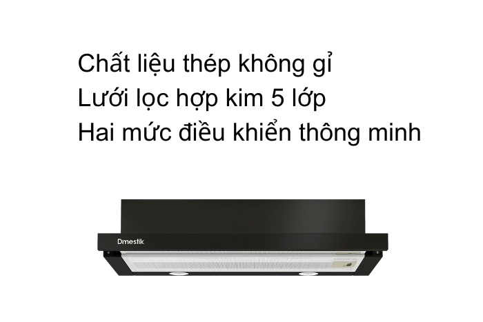 Hút Mùi Âm Tủ Dmestik ES3071 DMK Màu Đen thông số hút mùi âm tủ dmestik ES3071 DMK
