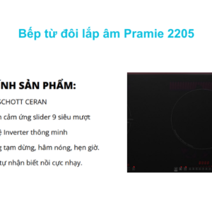 Bếp từ đôi lắp âm Pramie 2205
