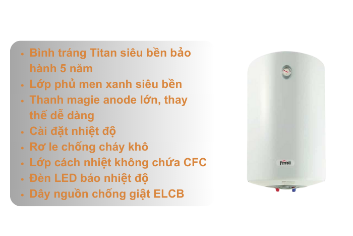 Bình nước nóng AQUA 50l đứng