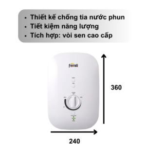 Bình nước nóng trực tiếp Ferroli DIVO SSN