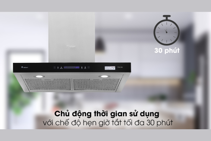 Hẹn giờ tắt máy hút mùi 