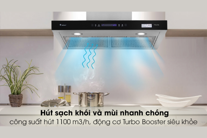 Kinh Nghiệm Mua Hút Mùi Pramie Phù Hợp Mọi Không Gian Bếp Công suất hút mùi chữ T