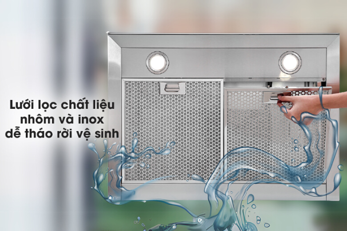 Chất liệu hút mùi áp tường 700