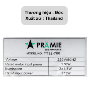 Máy hút mùi áp tường Pramie