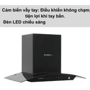 Thiết kế hút mùi kính cong Pramie AC23-700