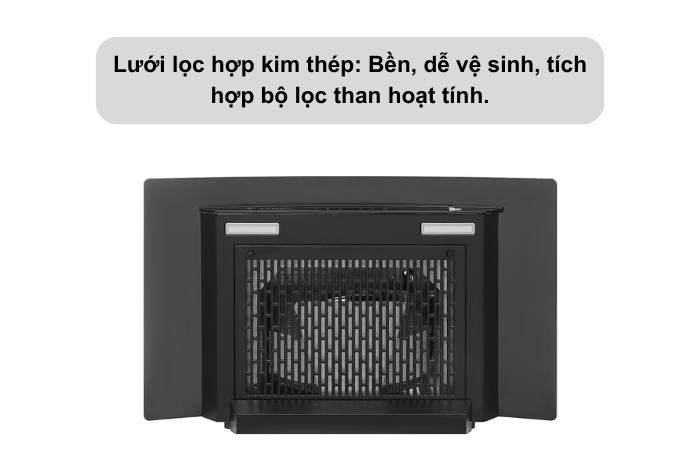 Máy Hút Mùi Kính Cong Pramie AC23-700 Động cơ máy hút mùi kính cong Pramie AC23-700