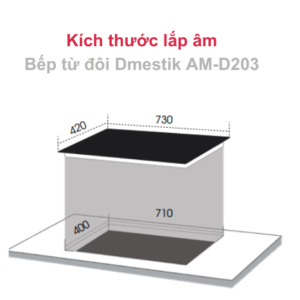 Bếp từ đôi Dmestik AM-D203
