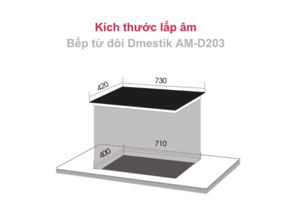 Bếp từ đôi Dmestik AM-D203
