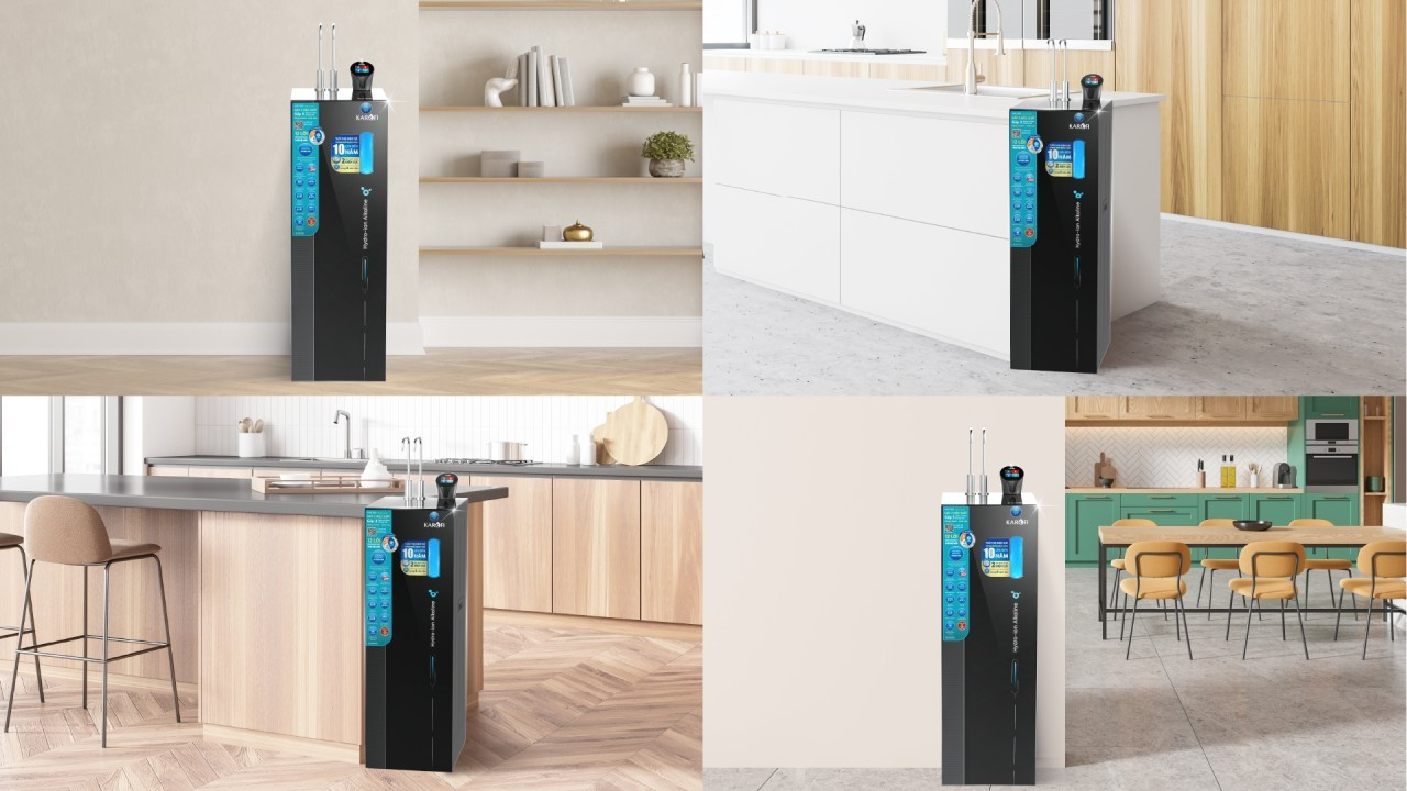 Máy Lọc Nước Nóng Lạnh Hydro Ion Kiềm Karofi KAE-S86 Thực tế lọc nước nóng lạnh ion kiềm Karofi S86