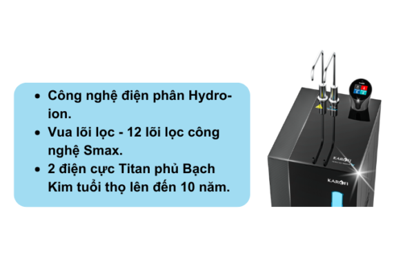 Máy lọc nước nóng lạnh ion kiềm Karofi S86