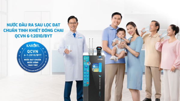 Máy lọc nước nóng lạnh ion kiềm Karofi S86 đạt chuẩn nước tinh khiết