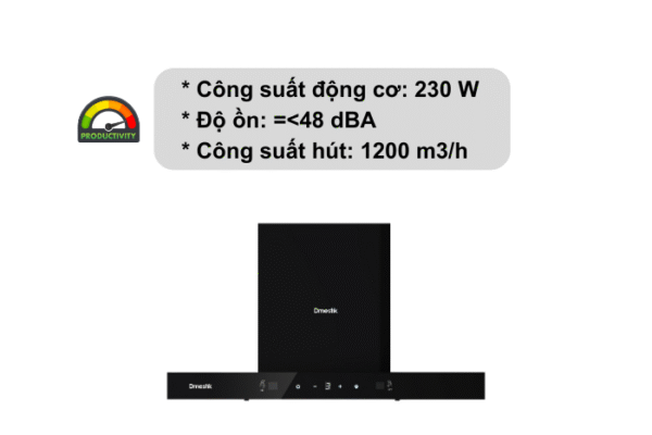 Công suất Máy Hút mùi chữ T D'mestik TL0670 DMK