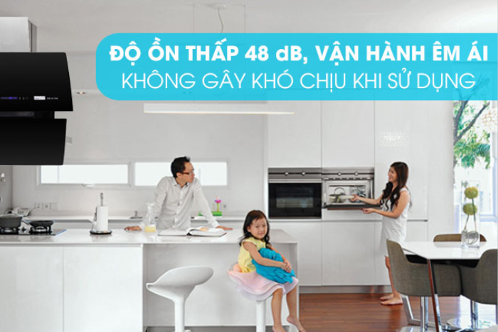 Máy Hút Mùi Kính Vát Pramie DE19-700 hút mùi pramie kính vát đà nẵng