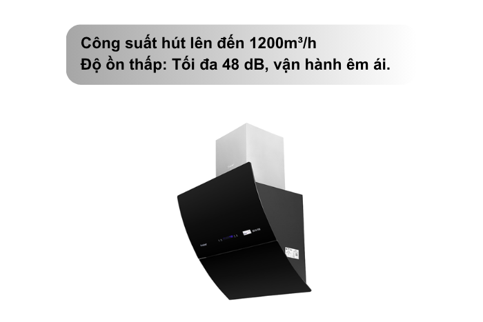 Máy Hút Mùi Kính Vát Pramie DE19-700 Công năng hút mùi kính vát pramie
