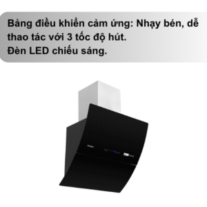 Máy Hút Mùi Kính Vát Pramie DE19-700 Điều khiển cảm ứng hút mùi Pramie kính vát