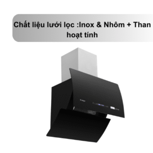 Máy Hút Mùi Kính Vát Pramie DE19-700 Hút mùi sử dụng than hoạt tính