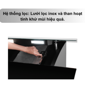 Lưới lọc nhôm cao cấp trên hút mùi Pramie