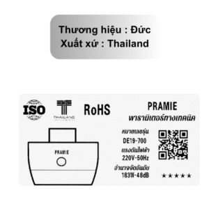 Máy Hút Mùi Kính Vát Pramie DE19-700 Xuất xứ máy hút mùi kính vát Pramie