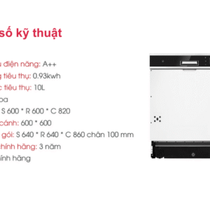 máy rửa chén âm tủ Dmestik ES 1402