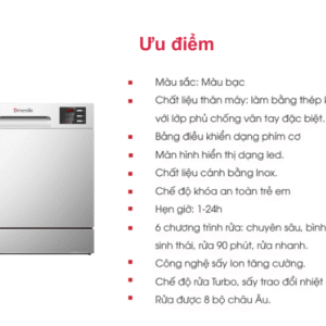 Máy Rửa Chén Độc Lập Dmestik ES0801 Máy rửa chén độc lập Dmestik ES0801