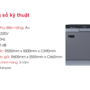 Máy Rửa Chén Độc Lập Dmestik ES1001 Plus máy rửa chén độc lập Dmestik ES1001