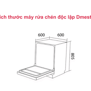 kích thước máy rửa chén độc lập