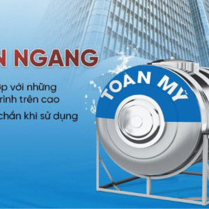 Bồn inox Toàn Mỹ 1000L ngang