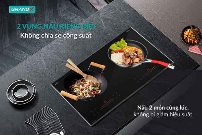 Bếp Từ GrandX GX IH615SE 2 vùng nấu từ riêng biệt IH615SE SERIAL 6
